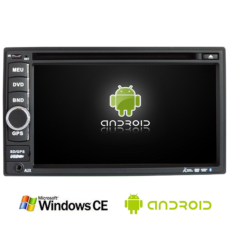Leitor de DVD duplo DIN para carro de 6,5 polegadas com sistema Wince 