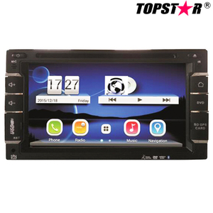 Tela do carro Rádio do carro Touch Screen DVD 6,5 polegadas 2 DIN Car DVD Player com sistema Wince