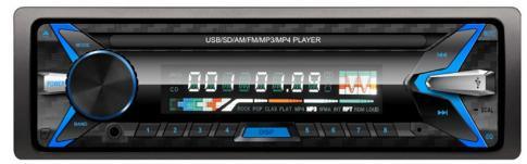 Painel removível para carro MP3 player Ts-3250d de alta potência