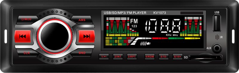 Painel fixo para carro MP3 player Ts-1073f