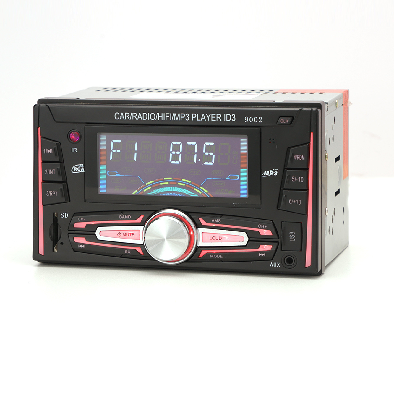 Rádio automotivo, áudio, vídeo, display lcd, din duplo, mp3 player, estéreo, com bluetooth