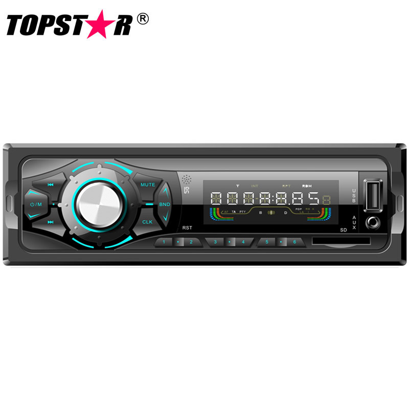 Leitor de MP3 para carro estéreo One DIN painel fixo leitor de MP3 para carro com etiqueta ID3