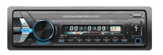 Painel removível para carro MP3 player Ts-3246dB com Bluetooth