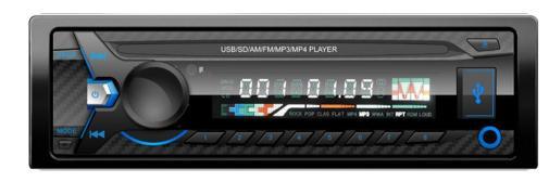 Painel removível para carro MP3 player Ts-3245D de alta potência