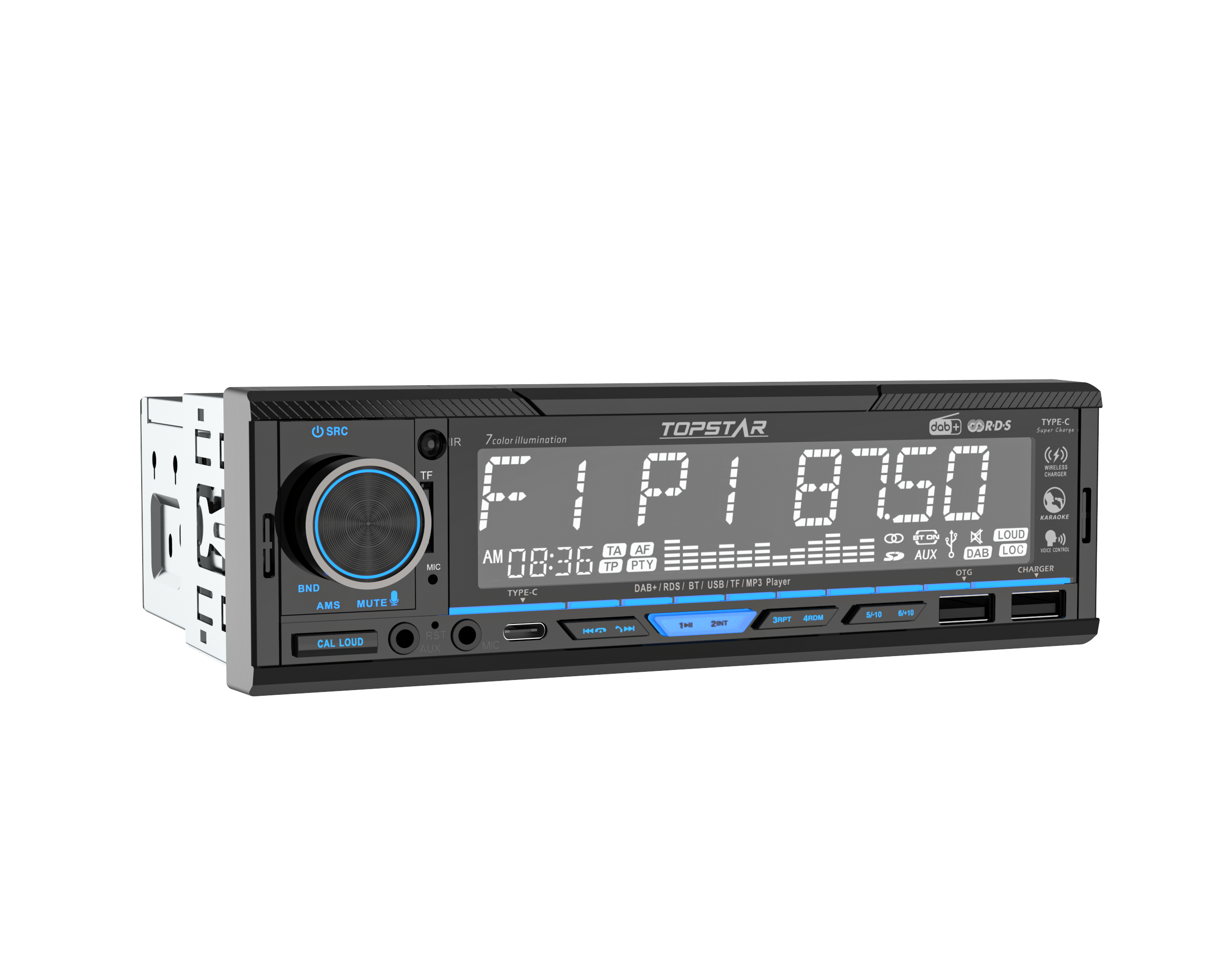 Painel fixo de alta qualidade para carro MP3 estéreo