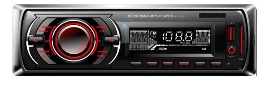 Transmissor FM de áudio para carro Painel fixo de áudio MP3 Player de alta potência com Bluetooth