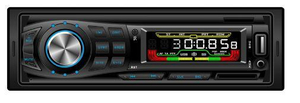 Transmissor FM Áudio One DIN Painel Fixo Carro MP3 Player Receptor de Carro com Etiqueta ID3
