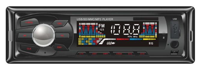 Painel removível de áudio para carro MP3 player
