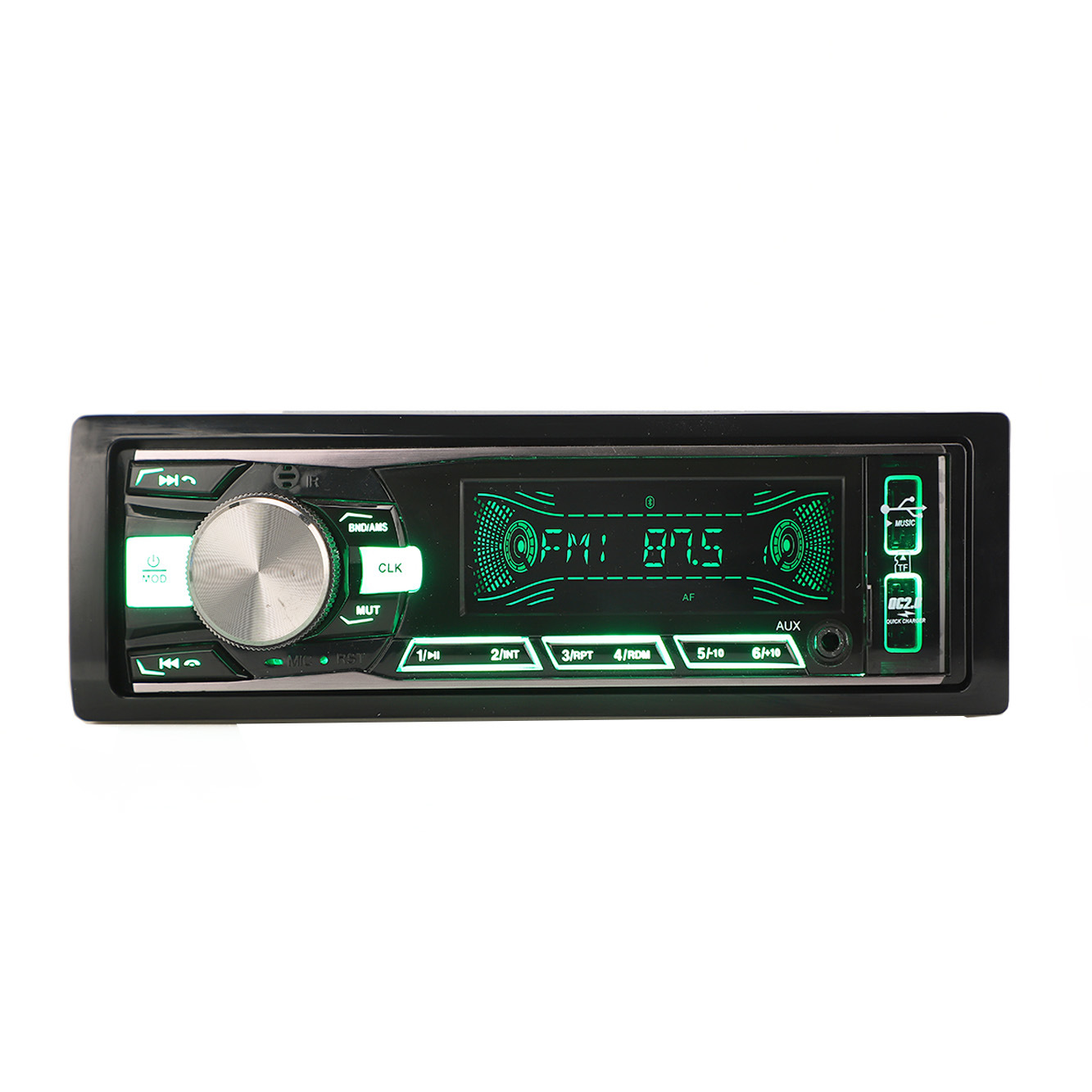 Painel fixo de áudio automático, reprodutor de mp3, transmissor fm, áudio estéreo para carro, acessórios para carro, din único, reprodutor de carro