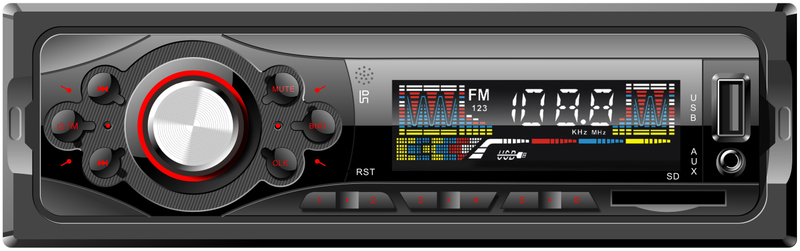 Leitor de MP3 para carro com painel fixo, receptor FM de alta sensibilidade