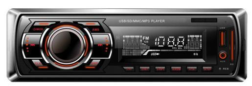 Transmissor FM estéreo Bluetooth para carro Painel fixo de áudio One DIN Car MP3 Player USB Player