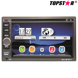 Tela de toque DVD Auto Audio Car Stereo 6,5 polegadas 2 DIN Car DVD Player com sistema Wince