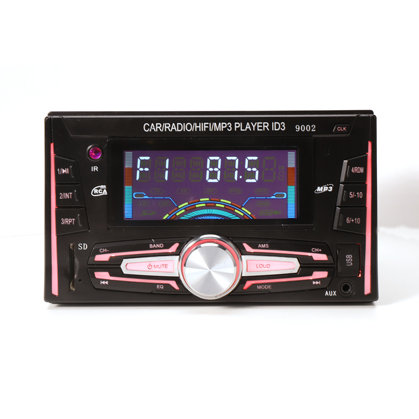 Transmissor FM Áudio Acessórios para carro Painel fixo estéreo para carro MP3 player duplo DIN
