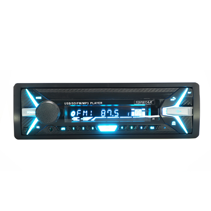 Painel fixo rádio do carro mp3 player player mp3 para carro multi cor um din mp3 player com bluetooth
