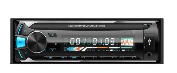 Reprodutor de mp3 estéreo para carro, reprodutor de mp3 para carro, reprodutor de vídeo estéreo para carro, painel removível, reprodutor de mp3 para carro (corpo longo)