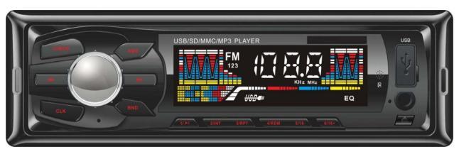 Painel removível de áudio para carro MP3 player