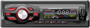 Auto Audio Car Estéreo Bluetooth Único DIN FM Car Player