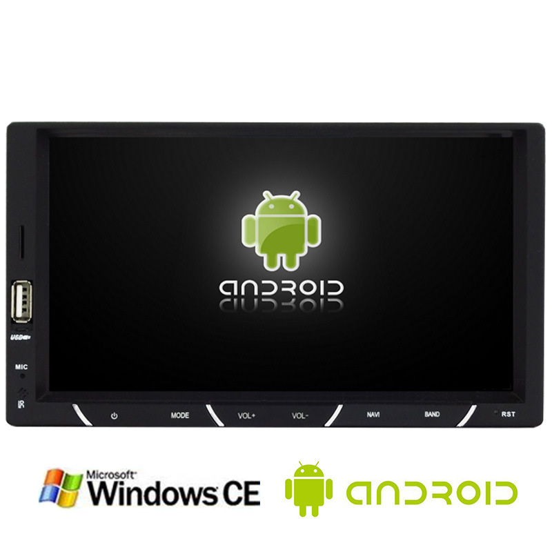 O áudio do carro de DVD da tela de toque ajusta o jogador MP5 do carro do ruído dobro de 7.0inch com sistema de Android
