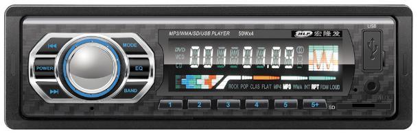 Reprodutor de MP3 para carro estéreo, reprodutor de vídeo, rádio do carro, painel fixo, reprodutor USB, reprodutor de MP3 para carro